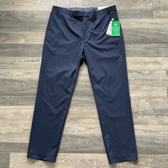 38x32 NWT Lauren Ralph Lauren Classic Fit Dress Pants Men's Solid Navy UltraFlex - Picture 1 of 15